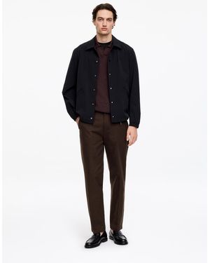 ARKET Relaxed Cotton Lyocell Trousers - Black