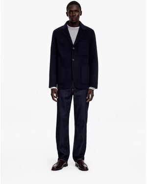 ARKET Wool Doublé Blazer - Blue