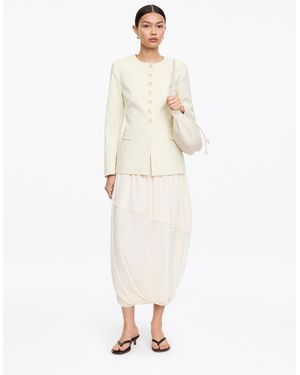 ARKET Linen-Blend Blazer - Natural