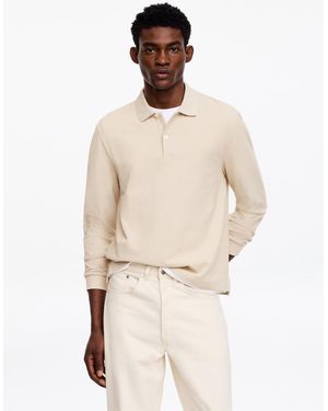 ARKET Cotton Piqué Polo Shirt - Natural