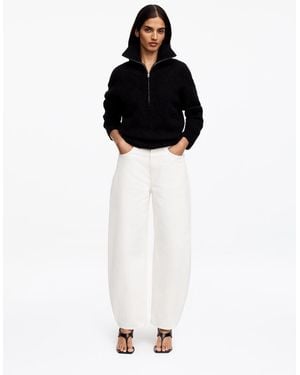 ARKET Bloom Barrel Jeans - White