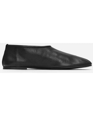 ARKET Leather Ballet Flats - Black