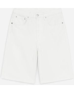 ARKET Long Denim Shorts - White