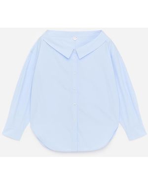 ARKET Open-Neck Blouse - White