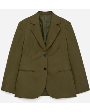 ARKET Hopsack Wool Blazer - Green