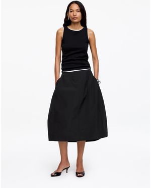 ARKET Waisted Midi Skirt - Black
