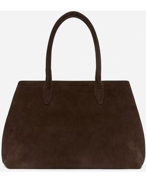 ARKET Suede Tote Bag - Brown