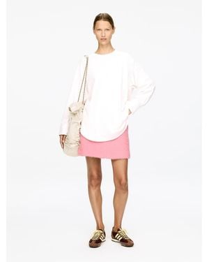 ARKET Wool-Alpaca Blend Skirt - Pink