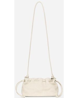 ARKET Split Suede Mini Pouch - White