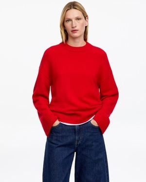 ARKET Oversized Pure Cashmere Jumper - Red