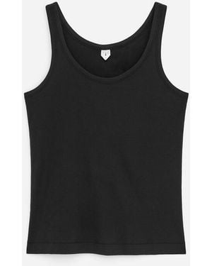 ARKET Tanktop Mit U-Ausschnitt - Schwarz