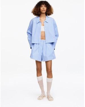 ARKET And Laila Gohar Lace-Trim Shorts - Blue