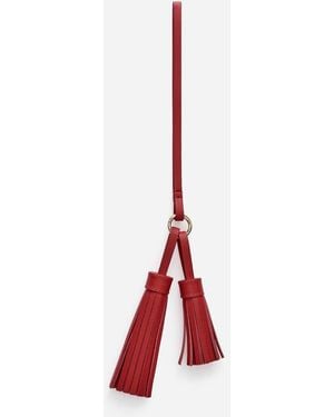 ARKET Leather Keyring - White