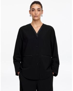 ARKET Smokinghemd Mit Satindetails - Schwarz