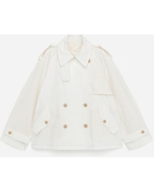 ARKET Short Trench Coat - White