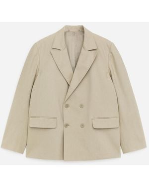 ARKET Double-Breasted Blazer - Natural