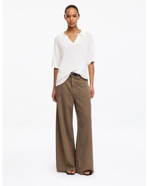 ARKET Wide Trousers - Natural