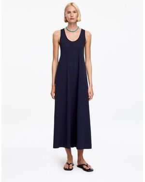 ARKET Twisted Back Maxi Dress - Blue