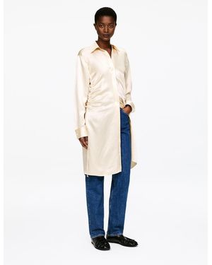 ARKET Slouch Satin Dress - White