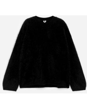 ARKET Pullover Aus Reinem, Gebürstetem Kaschmir - Schwarz