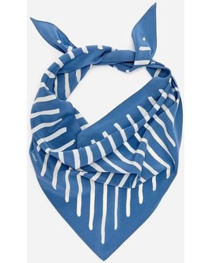 ARKET Triangle Silk Scarf - Blue
