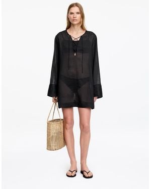 ARKET Ramie Beach Dress - Black