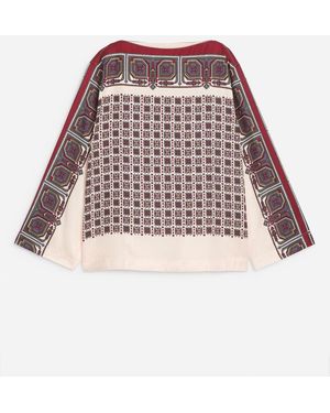 ARKET Boat-Neck Blouse - Red