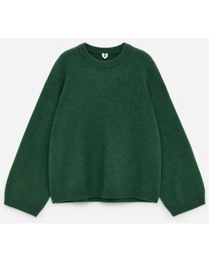 ARKET Alpaca-Wool Blend Jumper - Green