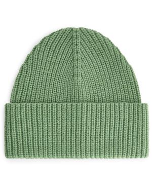 ARKET Wool Nylon Beanie - Green