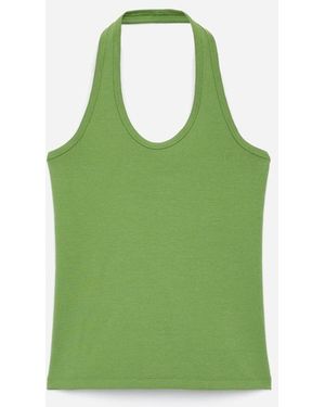 ARKET Halterneck Top - Green