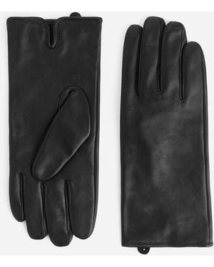 ARKET Gefütterte Lederhandschuhe - Schwarz