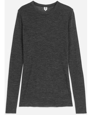 ARKET Long-Sleeved Merino Top - Black