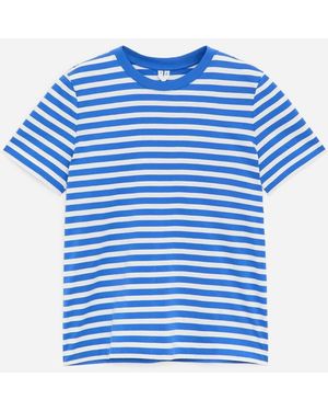 ARKET Lily Signature T-Shirt - Blue