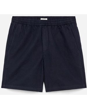 ARKET Cotton-linen Drawstring Shorts - Blue