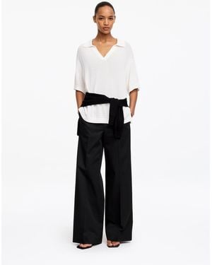 ARKET High-Waist Chino Trousers - White