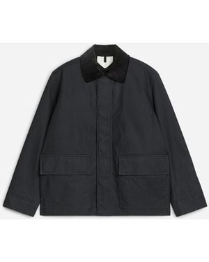 ARKET Waxed Cotton Jacket - Black