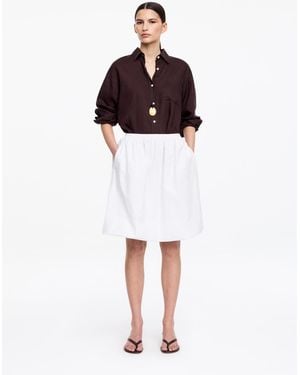 ARKET Taffeta Puff Skirt - White