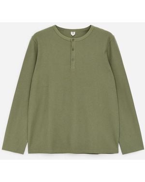 ARKET Henley Shirt - Green