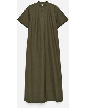ARKET Cupro-Cotton Dress - Green