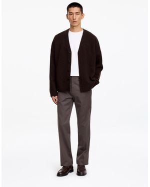 ARKET Wool-Cotton Trousers - Natural