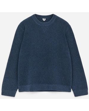 ARKET Cotton Linen Jumper - Blue