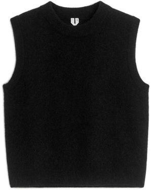 ARKET Knitted Alpaca Vest - Black