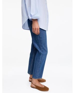 ARKET Suede Slingback Flats - Blue