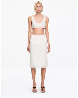 ARKET And Laila Gohar Pencil Skirt - White