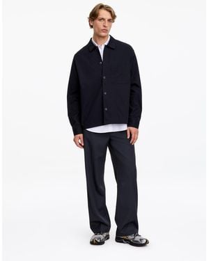 ARKET Cotton Overshirt - Blue