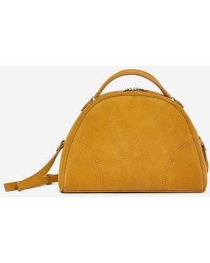 ARKET Split Suede Crossbody Bag - Yellow