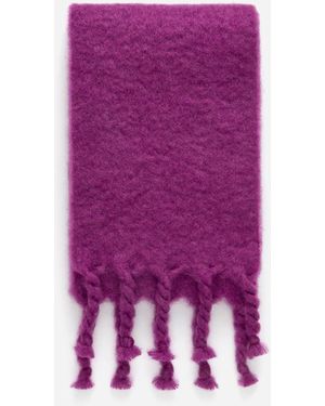 ARKET Mohair-Wool Blend Scarf - Purple