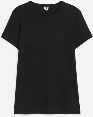 ARKET Slim-Fit T-Shirt - Black