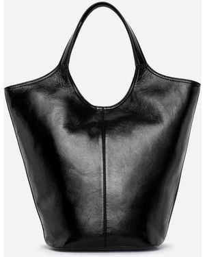 ARKET Patent Leather Tote Bag - Black