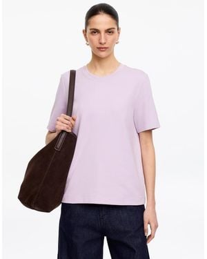 ARKET Signature Constructed T-Shirt - Purple